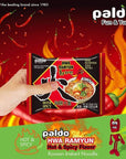 Paldo Hwa Ramyun  with Soy Peptide Hot  Spicy Noodles 423 Ounce Pack of 20