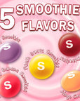 SKITTLES Smoothies Chewy Candy Bulk Pack Sharing Size 156oz Bag Pack of 6