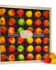 Bergen Marzipan 36 Piece Assorted Fruit Box Tray