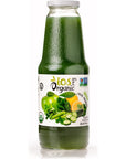 IOS Love Organic Juice  USDA Organic Certified  Cold Pressed No Added Sugar No Water No Artificial Colors No Preservatives No Flavors Added No Gluten  338 Fl Oz Green Pack of 6