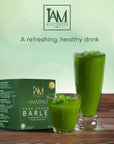 Apex Trading Barley Grass Powder Juice Drink  IAM Worldwide Amazing Pure Organic Barley Powdered Drink Mix from Australia 2 Boxes