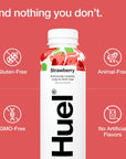 Huel ReadytoDrink  Strawberry Shortcake Meal Replacement Drink  High Protein Drink  Nutritionally Complete Low Sugar High Fiber Plant Based Vegan Healthy  22g Protein Per Bottle 169 Fl Oz 12 Pack