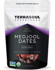 Terrasoul Superfoods Organic Medjool Dates, 2 Lbs - Soft Chewy Texture | Sweet Caramel Flavor | Farm Fresh