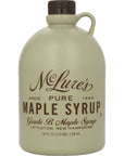 McLures Pure Grade A Very Dark New England Maple Syrup 64 Fl Oz