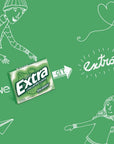 EXTRA Chewing Gum Spearmint Sugar Free Chewing Gum 8 ct box pack of 6 total 48 count