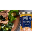 Tonnino Yellowfin Tuna in Olive Oil GlutenFree Premium Jarred Atun Healthy Snacks for Adults Ready to Eat Meals EBT Eligible Items Alternative of Salmon Pack of 6