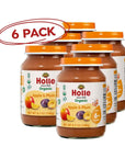 Holle Organic Baby Food Jars - Apple & Plum - (6 Jars) - for babies 6 months and up+