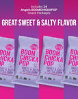 Doomi Angies BOOMCHICKAPOP Popcorn Sweet and Salty Kettle Corn 24 Count 1oz Bags Packaged The Perfect Snack Package Perfect for Stocking The Pantry Lunches Parties or Taking On The Go White