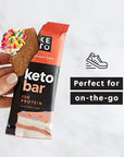 Perfect Keto Bars  The Cleanest Keto Snacks with Collagen and MCT No Added Sugar Keto Diet Friendly  3g Net Carbs 18g Fat11g protein  Keto Diet Food Dessert Salted Caramel 12 Bars