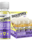 SUCKERPUNCH Hydration Digestion Support Pickle Juice Shot Gut Health Ginger Juice Gluten Free Immune Support Probiotic Low Calorie Keto Friendly Non GMO Shelf Stable Vegetarian 2OZ 12 CT