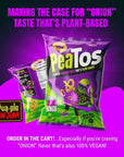 PeaTos® - the Craveworthy upgrade to America's favorite snacks - PeaTos Classic Onion Rings in 3 oz. Bags (4 pack) full of “JUNK FOOD” flavor and fun WITHOUT THE JUNK. PeaTos are Pea-Based, Plant-Based, Vegan, Gluten-Free, and Non-GMO.