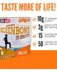 LonoLife - Chicken Bone Broth Sticks - 10g Collagen Protein, Gluten-Free - Keto & Paleo Friendly - Portable Individual Packets - 10 count