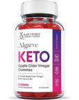 Justified Laboratories (3 Pack) Algarve Keto ACV Gummies 1000MG with Pomegranate Juice Beet Root B12 180 Gummys