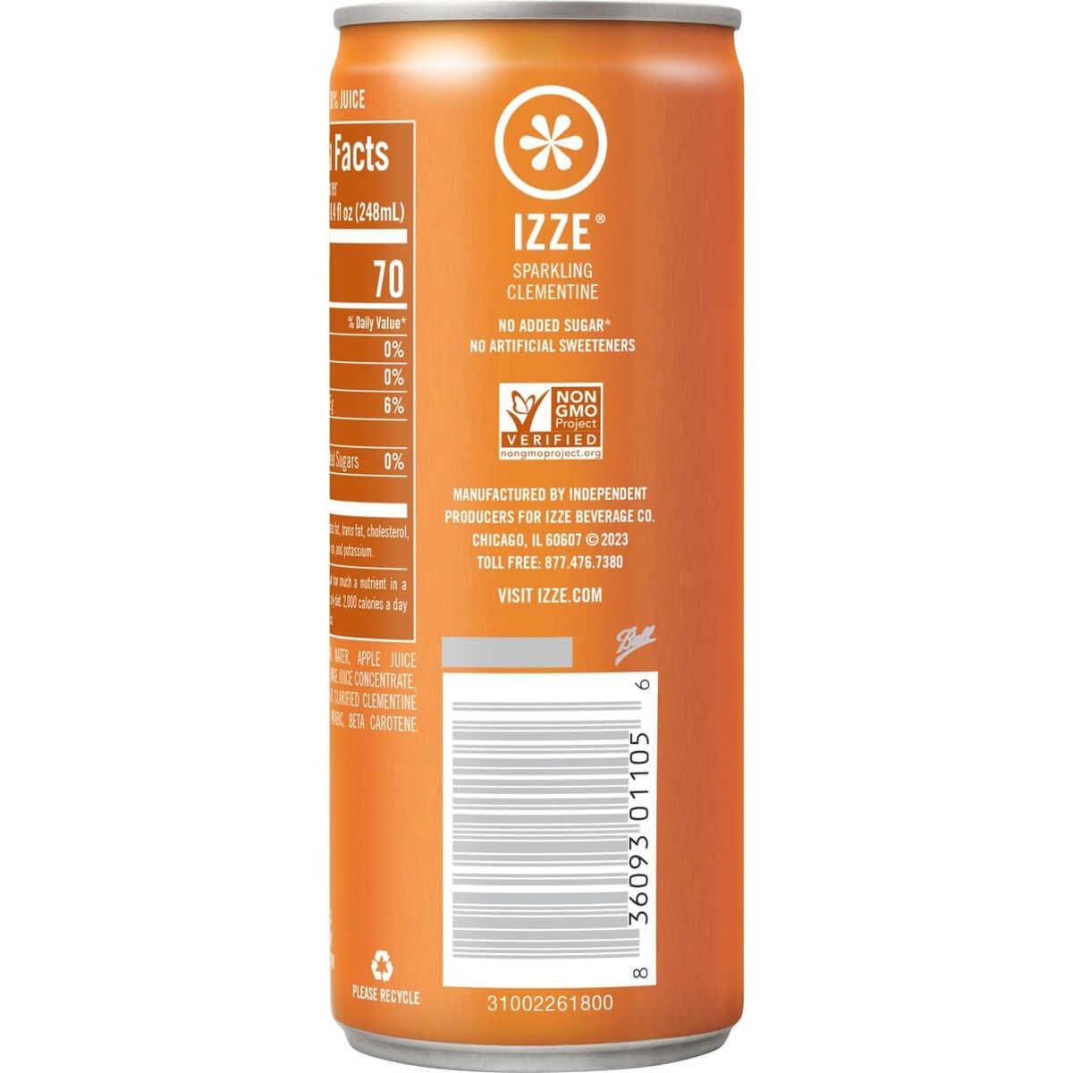 Sparkling Clementine Juice 4 Cans 84 Fl Oz each  Natural Sparkling Water  Fruit Juice Blend with Stainless Steel Coffee Beverage Stirrers  No Added Sugar Low Sodium Perfect for Refreshin