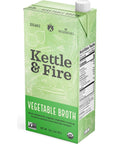 Kettle & Fire Organic Vegetable Broth, 32 OZ