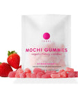 ISSEI Mochi Gummies Vegan Chewy Candies Gluten Free Vegan STRAWBERRY 176 OZ