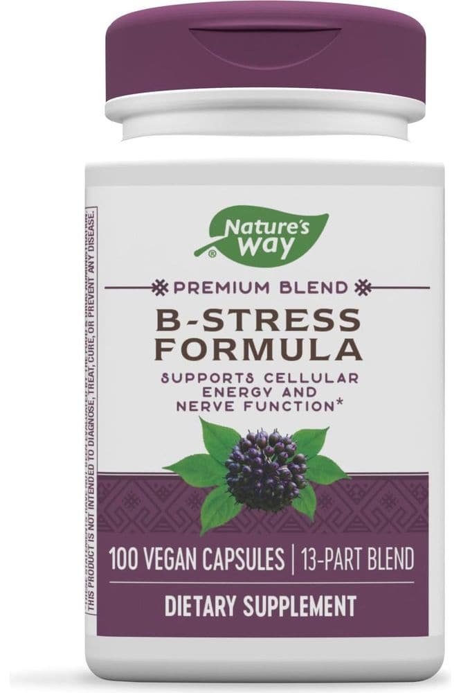 Nature&#39;s Way Premium Blend B-Stress Formula 100 vegan capsules