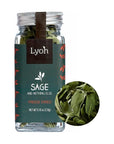 LYOH Freeze-Dried Sage | Gourmet Herbs, Spices and Seasonings ? All-natural ? Vegan, Gluten Free, Additive-Free, No salt added | 0.10 Ounce