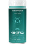 Iwi Life Prenatal Multivitamin with DHA, EPA, Omega Fatty Acids, Folate, Iron, Vitamin A, C, D3, E, K2, B6, B12, Calcium, Iodine, Niacin, Chlorophyll, Zinc - 60 Gluten-Free Softgels (30 Day Supply)