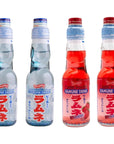 Ramune Japanese Refreshing Carbonated Soft Drink Soda Variety Pack - 4 Count