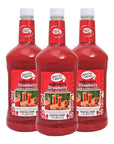 Master of Mixes Strawberry DaiquiriMargarita Drink Mix Ready To Use 175 Liter Bottle 592 Fl Oz Pack of 3