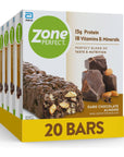 ZonePerfect Protein Bars 13g Protein 18 Vitamins  Minerals Nutritious Snack Bar Dark Chocolate Almond 20 Bars