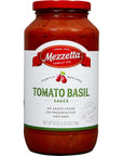 Mezzetta Napa Valley Homemade Tomato and Sweet Basil Sauce 25 Ounce Pack of 6