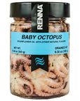 Renna Baby Octopus Small Octopus preserved in oil 1058 oz Premium Imported Seafood Mediterranean flavor Product of Italy