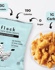 Flock Keto Chicken Skin Chips | Salt and Vinegar Flavor | Low Carb, High Protein, Sugar Free, Gluten Free Fried Chicken Skins - Chicken Chips for People | (2.5oz) 4-Pack Crispy Chicken Flock Chips