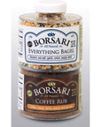 Borsari Seasoned Salt Combo - All Purpose Coffee and Everything Bagel Seasonings