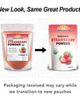 Organic Strawberry Powder, 8 ounce - Freeze Dried, Non GMO, Vegan Superfood - Perfect for Baking, Snacks, and Beverages