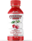 Country Spoon 100 Tart Cherry Juice 70 Tart Cherries Per 8 oz 12 Pack  Not from Concentrate Single Ingredient Drink Melatonin Rich Healthy Fruit Drink Cherry