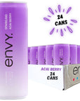 Envy Sparkling 100 Fruit Juice Acai Berry 8oz Case of 24