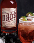 Dhos Handcrafted NonAlcoholic Bittersweet Aperitif  KetoFriendly Zero Sugar Zero Calories Zero Proof  750 ML  Perfect for Mocktails Flavors of Rhubarb  Bitter Herbs  Made in USA