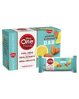 Step One Foods Lemon Almond Bar Heart Healthy Snack Plant Sterols Omega 3s and Dietary Fiber Gluten Free Vegan Granola 12 Pack