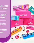 Whoa Dough Edible Cookie Dough Bars Certified NonGMO Kosher and Gluten Free Bars  Healthy Snack Foods  Plant Based Snacks  Real Ingredients  Variety Pack 6 Bars