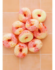 Sarahs Candy Factory FreezeDried Peach Rings Candy  Crunchy  Sweet Large Freshness Halal Gift  Snack 7 Oz in Jar