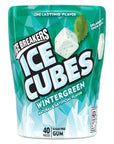 Sugar Free Ice Cubes Gum Wintergreen Spearmint Peppermint Black Cherry Cherry Limeade and Arctic Grape 240 Pieces  Bundled with Make Your Day Bag Clip