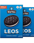 Rip Van LEOs - Cookies and Cream Sandwich Cookies -  32 (2 Packs of 6.77oz)