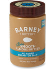 Barney Butter Almond Butter, Bare Smooth, 16 Ounce Jar, No Added Sugar or Salt, Skin-Free Almonds, No Stir, Non-GMO, Gluten Free, Keto, Paleo, Vegan