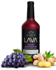 LAVA Premium Concord Transfusion Mix made - 1-Liter (33.8oz) Glass Bottle