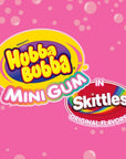 HUBBA BUBBA Minis SKITTLES Flavored Sugarfree Bubble Gum Bulk Gum Bottle 6 Per Pack TOTAL 240 PIECES