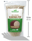 HerbaZest Kaniwa Pop Organic  7oz  USDA Certified Vegan  Gluten Free Superfood  Wholesome Addition to Yogurt  Cereal Granola  Muesli Salads  Desserts