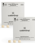 waterdrop Microenergy Energy Powder Packets Cherry Blossom  Ginseng Flavor Natural Energy Drink with 60 mg Caffeine ZeroSugar  SHIRO 24 Cubes