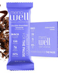 MenoWell Menopause Protein Bars for Women Weight Management Support Double Chocolate Brownie 32 Daily Fiber Prebiotic PlantBased 7g of Protein 1g Added Sugar 10 Count Pack of 1