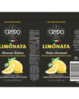 Fonti Di Crodo Limonata Italian Sparkling Lemonade 112 Oz Cans Pack of 24