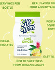 H2wOw Water Enhancer Drops ORGANIC  Natural Extracts of Real Fruit  a Hint of Organic Stevia  21oz bottles Variety 4 Pack