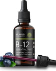 Mt. Angel Vitamins - B12 Essential Trio - Vegan Sublingual Drops with High-Potency Methyl B12, B6 & Folate - Easy Absorption Liquid - Non-GMO, Made in USA