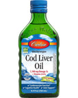 Carlson - Cod Liver Oil, Omega-3s EPA & DHA, Heart, Brain, Vision & Joint Health, Norwegian, Fruit Splash, 250 ml