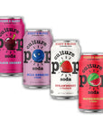 Culture Pop Soda Sparkling Probiotic Drink 45 Calories Per Can Vegan Soda for Gut Health NonGMO GF No Added Sugar 12 Pack 12 Fl Oz Cans Jazzy  Juicy Variety Pack  New